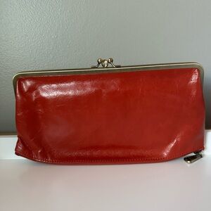 Hobo Red Mavis Clutch